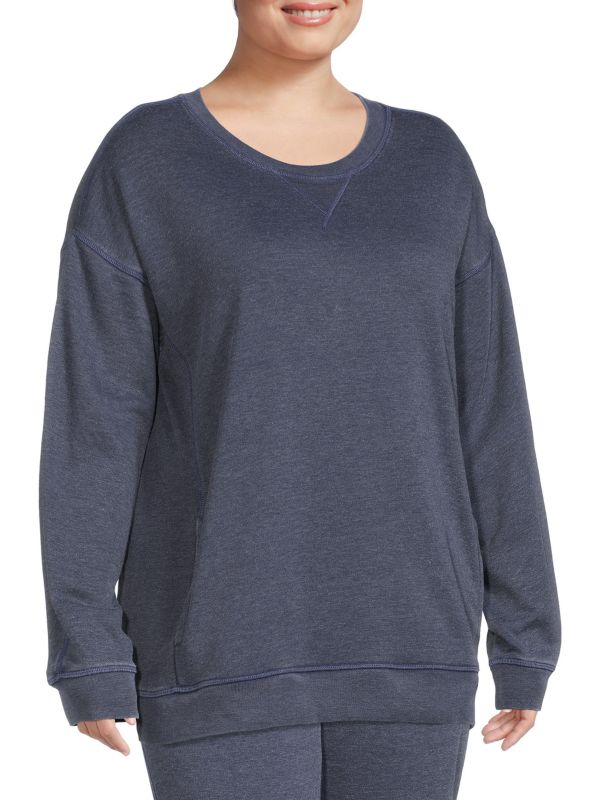 MARC NEW YORK PERFORMANCE, Plus Size Plus Dropped Shoulder Sweatshirt